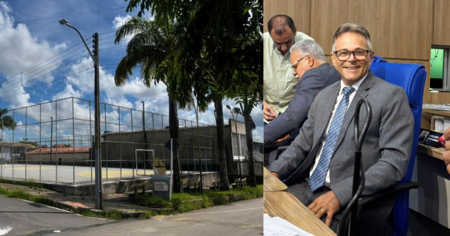 Vereador Zé da Paz propõe cobertura da quadra do Leãozinho, no Bairro Alagoas