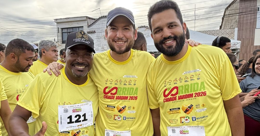Deputado estadual Jorginho Araújo prestigia 4ª Corrida Cidade Jardim em Estância