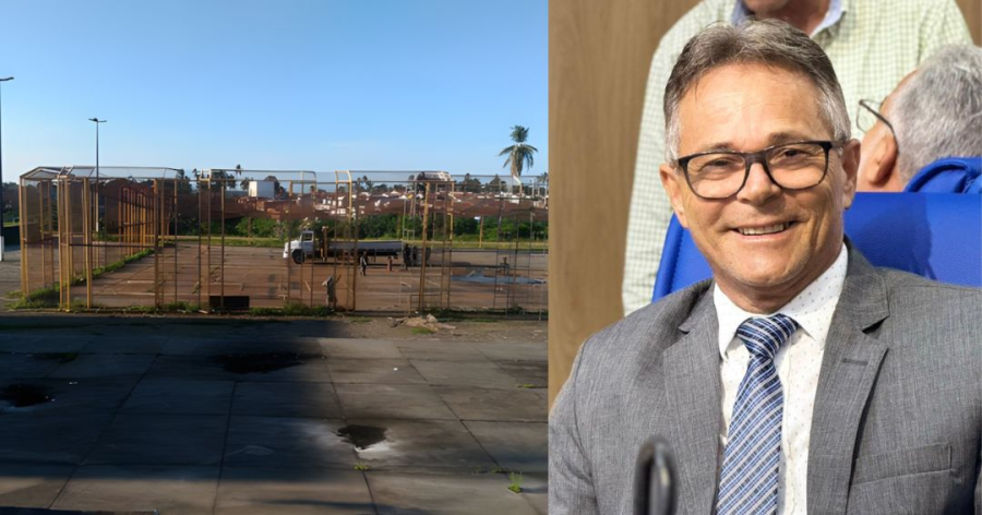 Vereador Zé da Paz solicita vistoria urgente na tela de proteção da área de fogos do Forródromo