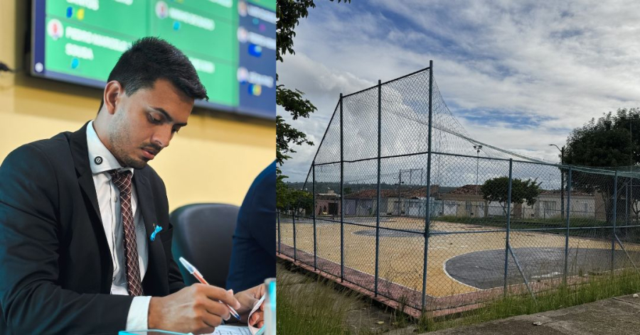 Vereador Henrique CDS solicita reforma da Quadra de Esportes do Conjunto Mariota Mesquita
