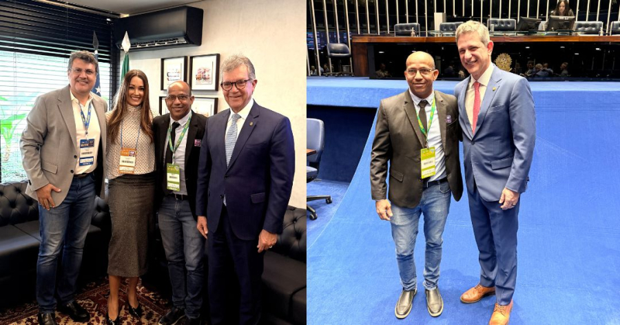 Ao lado do prefeito André Graça, Jorginho da Praia busca recursos para Estância em Brasília