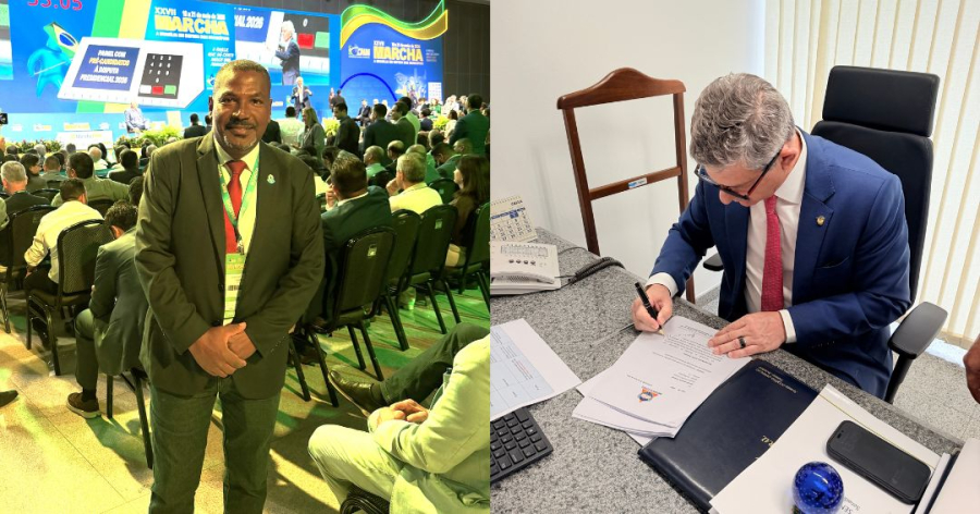O vereador Elenilton Cardoso reforça em Brasília pauta pela modernização do transporte coletivo de Estância