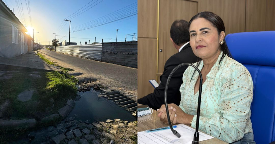 Vereadora Cleide de Júlio Camelô solicita manutenção da rede de esgoto na Cidade Nova