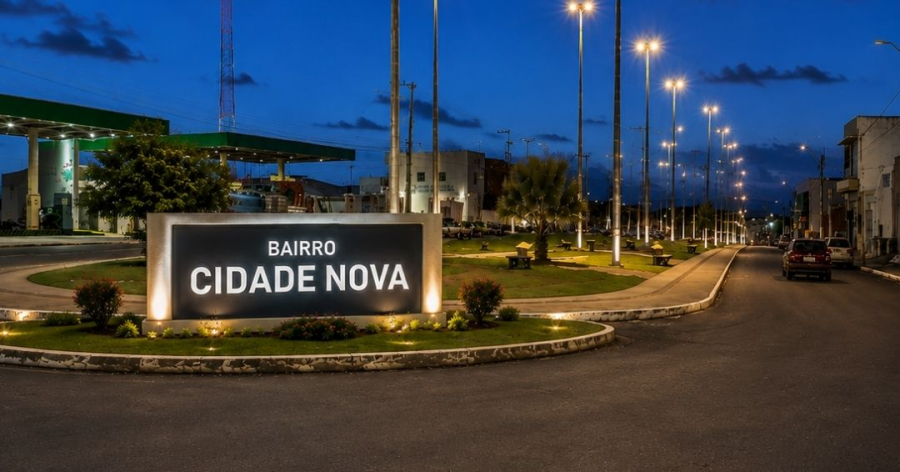 Jorginho da Praia propõe nova iluminação e identificação na entrada do bairro Cidade Nova
